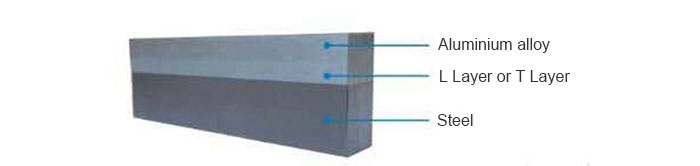 Marine aluminum steel bimetal structurer