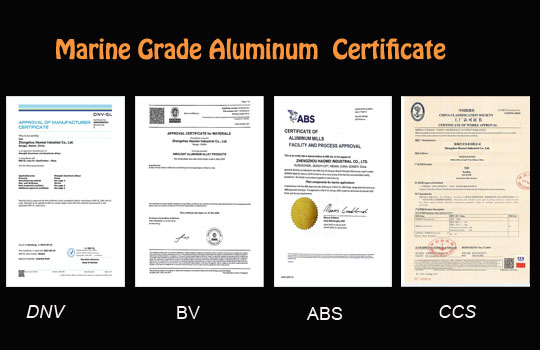 Marine Aluminum plate Certificate 